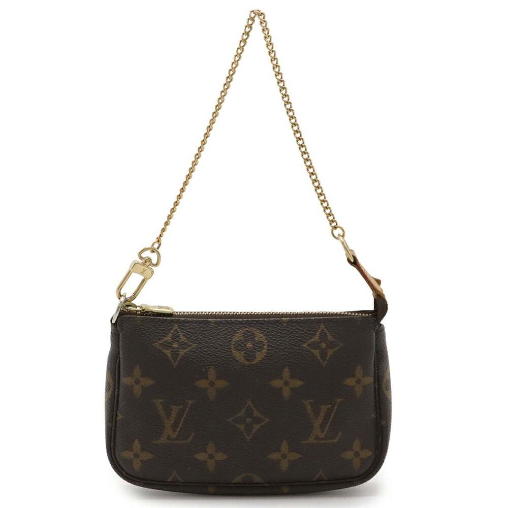 LOUIS VUITTON Authentic Brown Monogram Pochette Pouch - Picture 2 of 8